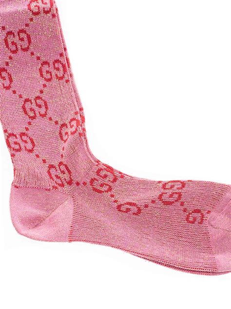 gucci pink gg socks|pink gucci socks men.